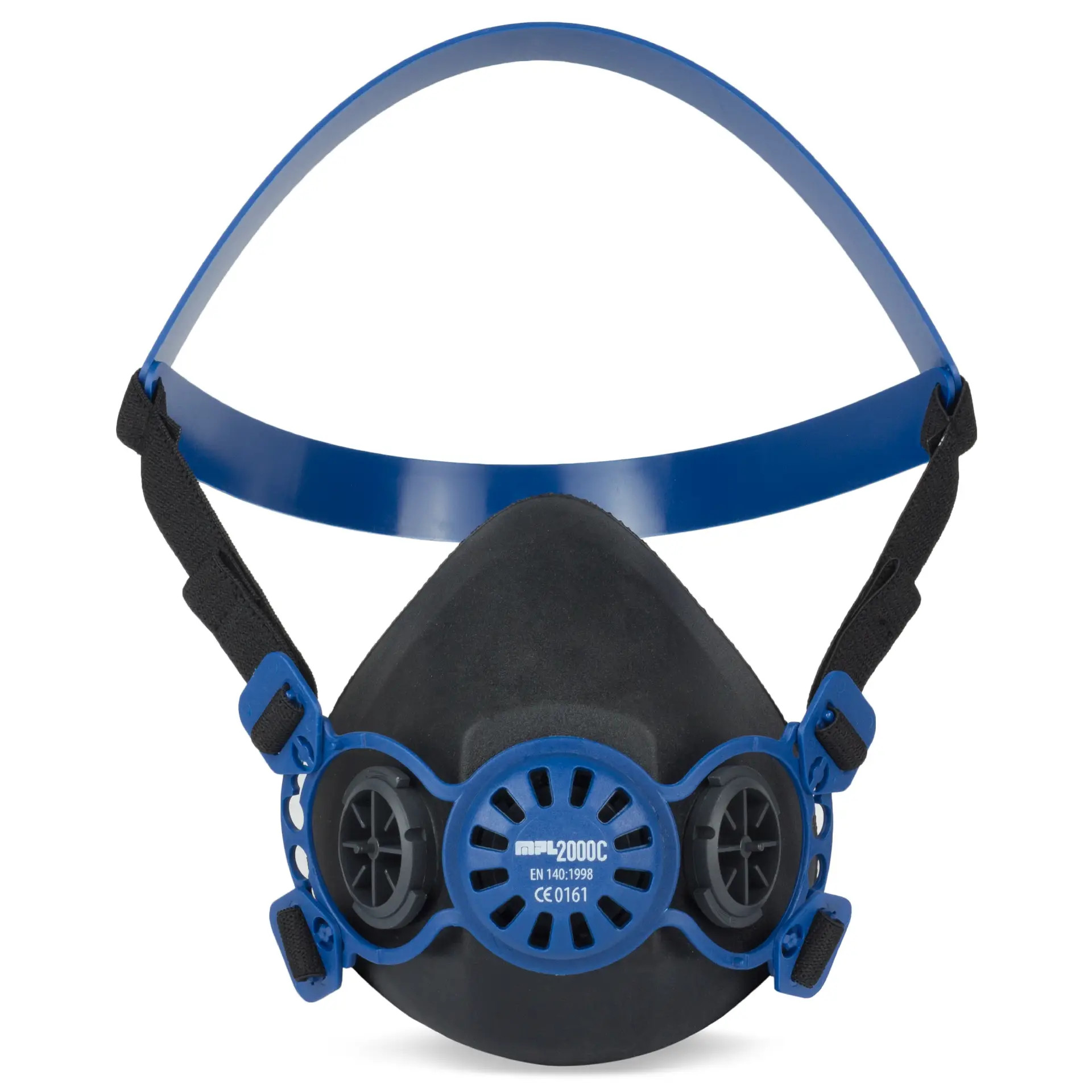 Máscara de evacuación de emergencias ADR completa con doble filtro A1B1E1K1-P3R - Imagen 2